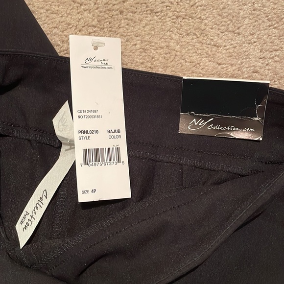 Low Rise, Streamlined Fit Black Pants - Picture 3 of 4